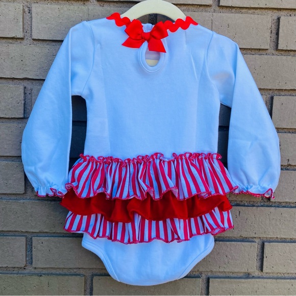 Mud Pie Girls Size 18-24 Months Santa Appliqué Christmas Dress NWT - Picture 6 of 8